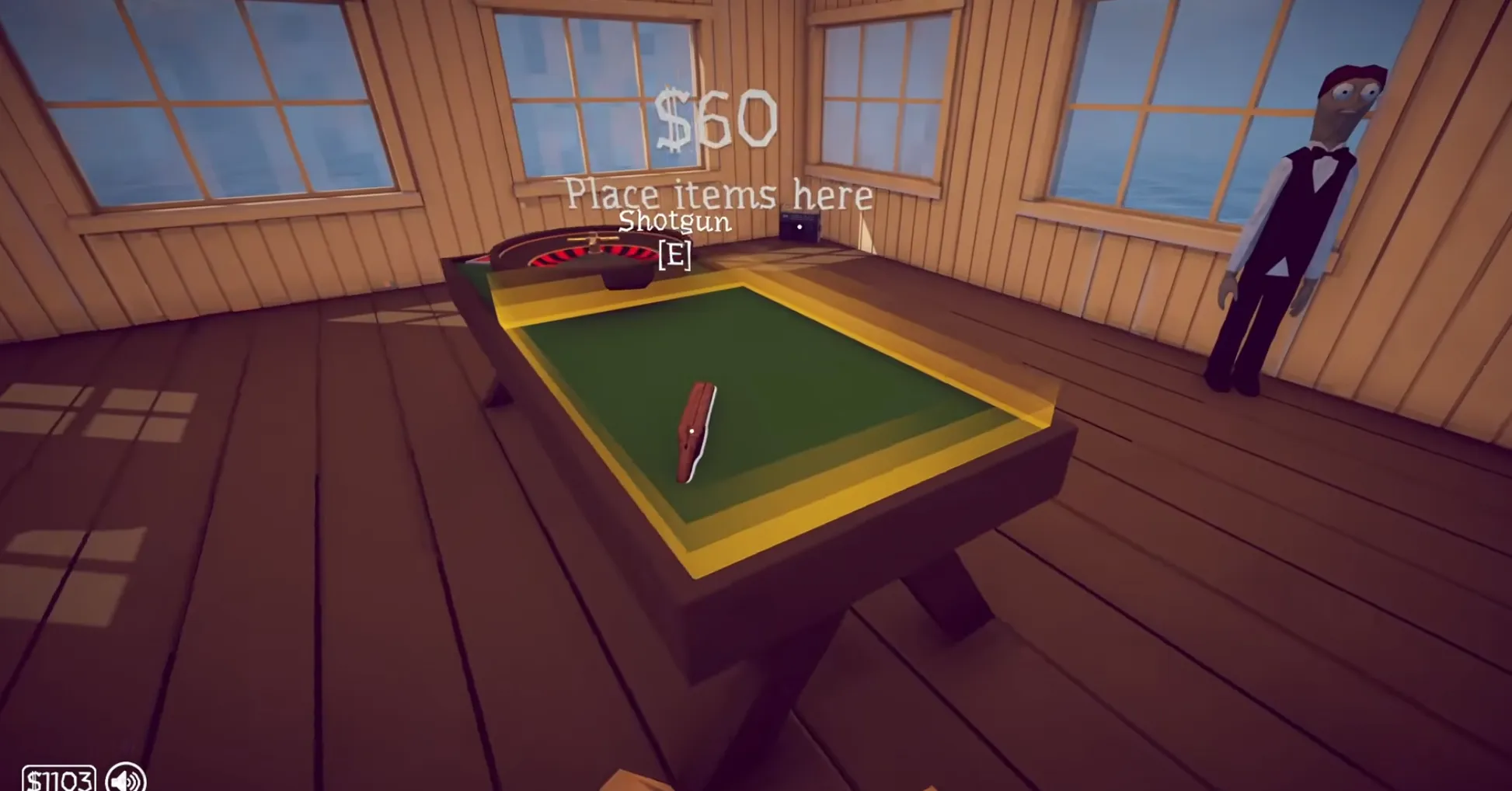 Roulette table inside the Lucky Bait Casino on Island 4 in How to Fish